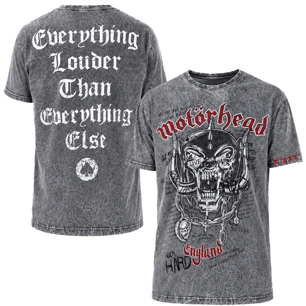 MOTORHEAD - Quotes Rex Arena Acero / 暗闇で光る / パッチ加工 / バックプリントあり
